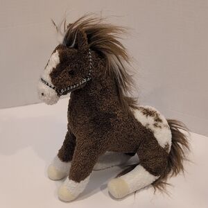 Douglas Adorable Brown and White Stuffed Horse Toy
